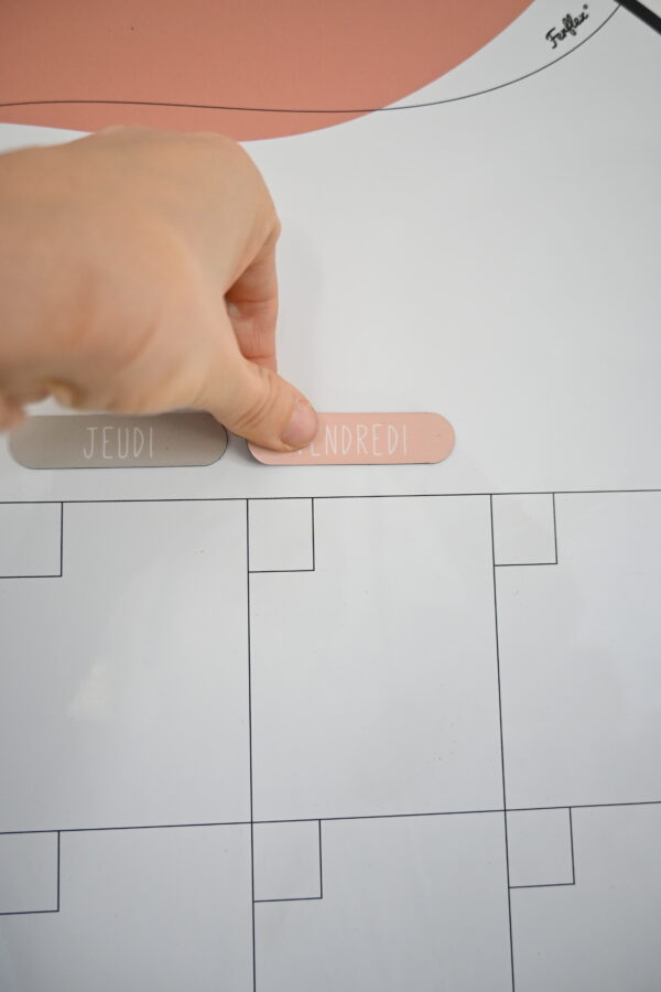 Calendrier mensuel mural magnétique - Le familial