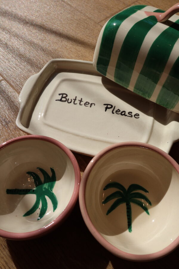 Beurrier en céramique