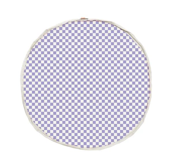 Tapis de jeu & sac à jouets - Vichy purple