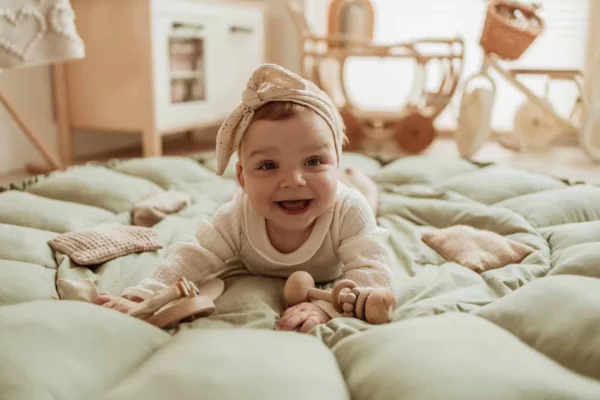 Tapis d'éveil & cocon organic - Meadow green