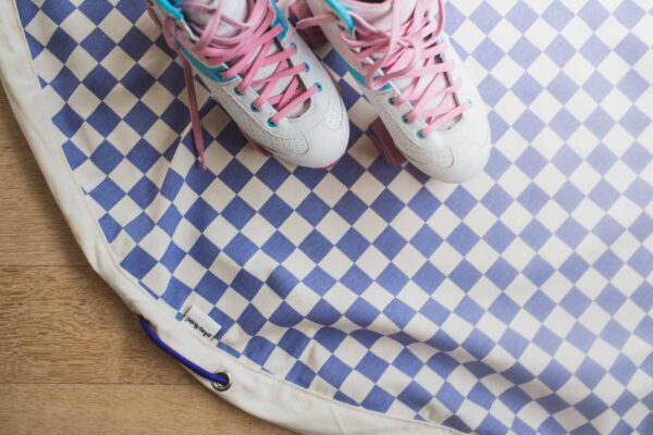 Tapis de jeu & sac à jouets - Vichy purple