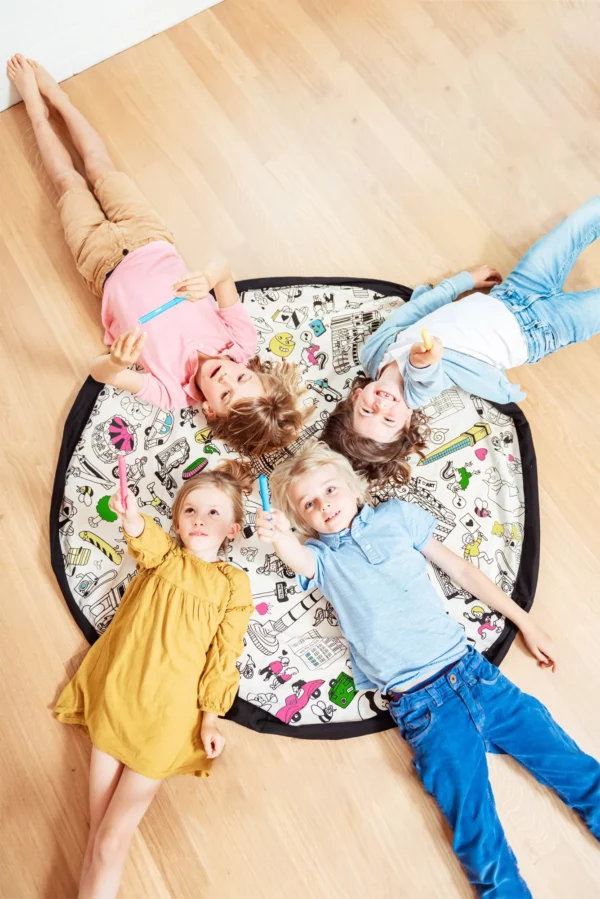 Tapis de jeu & sac à jouets - Omy Paris