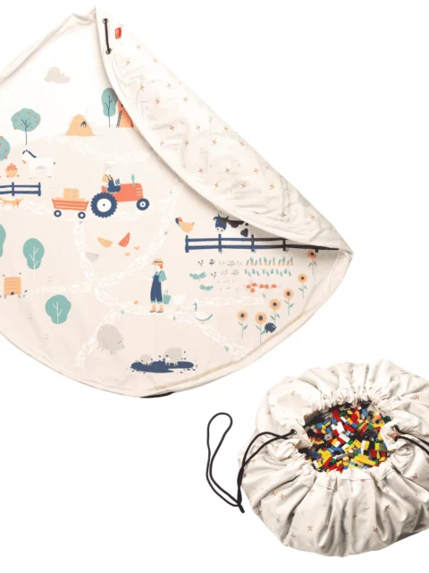 Tapis de jeu & sac à jouets - Ferme