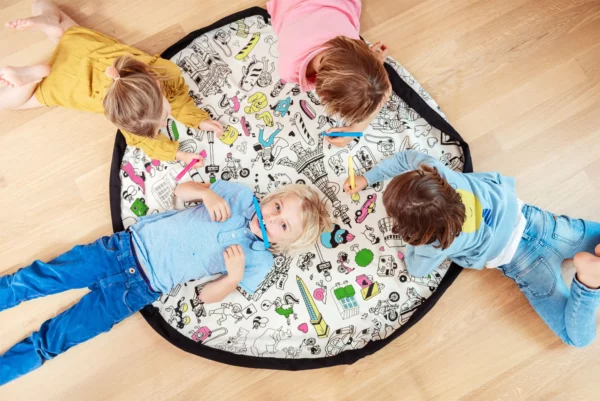Tapis de jeu & sac à jouets - Omy Paris
