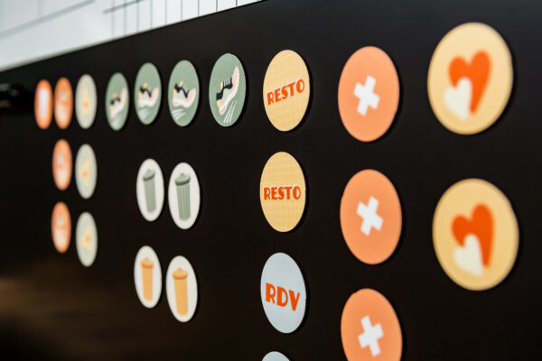 Calendrier mensuel mural magnétique - Le familial