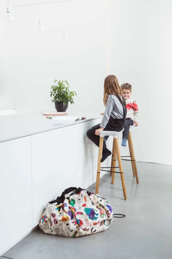 Tapis de jeu & sac à jouets - Omy Paris