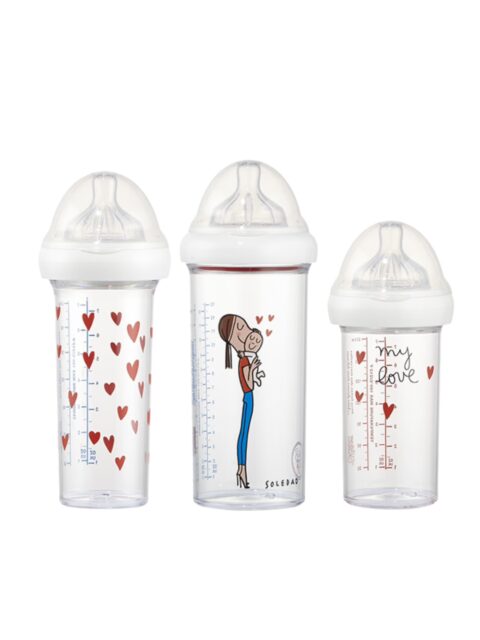 Set de 3 biberons - My love by Soledad