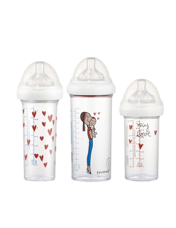 Set de 3 biberons - My love by Soledad