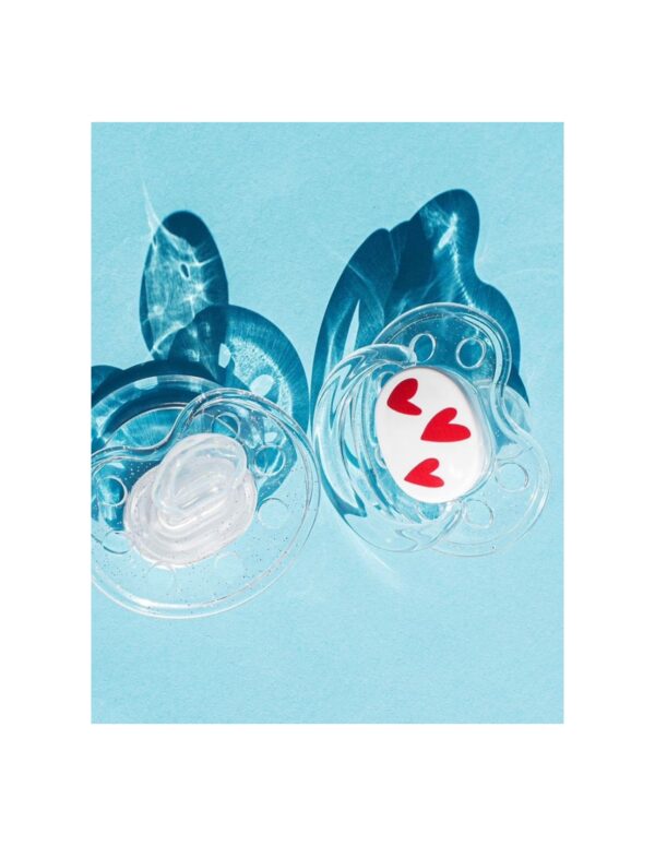 Sucette 0 - 6 mois - Coeurs by Soledad