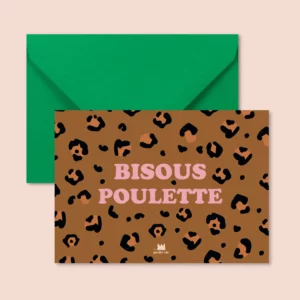 Carte - Bisous poulette