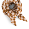 Lange 70 x 70 cm - Bianca - Vichy caramel