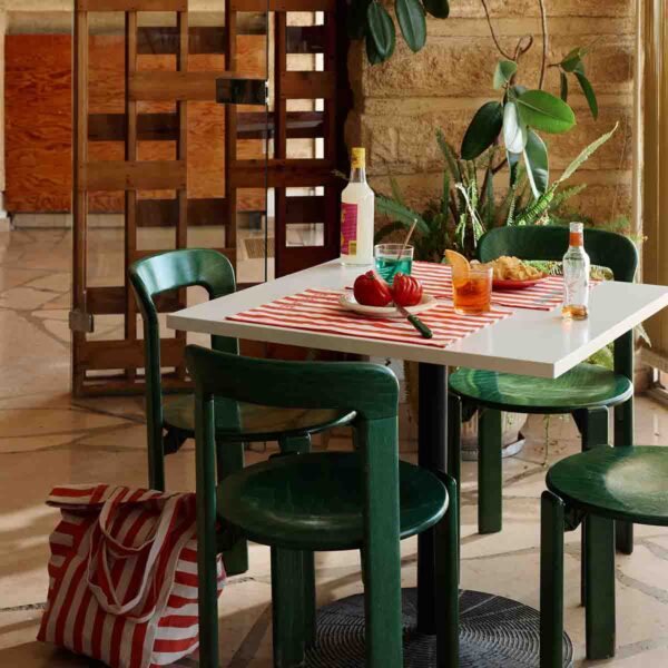 Sac cabas - Elisabeth - Greige & tomato