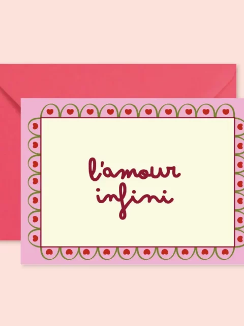 f07f8e185e6b2f49a37f1abaf5b1757f3063abd64769249a01ec2f44bd7d4c35 Carte - L'amour infini