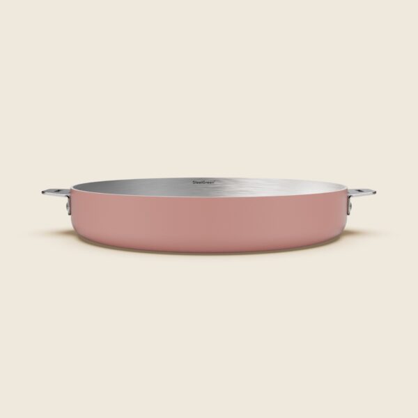 inox – poele 28 cm- full – blanc.757 (1) La Merveilleuse - Poêle en inox 28 cm