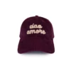 casquette_ciao_amor_face Casquette en velours - Ciao amore