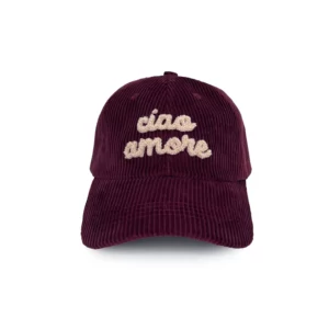 Casquette en velours - Ciao amore