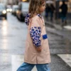 Poncho de pluie long - Léopard bleu